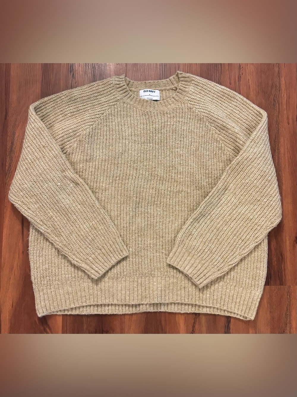 Old Navy Women’s Crewneck Sweater in Beige